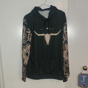 Black and Tan Graphic Hoodie